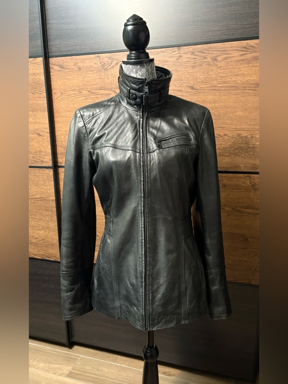 Marc New York Women's Black Leather Jacket